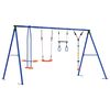 vidaXL Outdoor Swing Set Multicolour Steel and PE