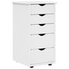 vidaXL Cabinet White 34 x 39 x 61.5 cm Solid Pine Wood