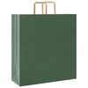 vidaXL Paper Bags 50 pcs with Handles Green 45x17x48 cm