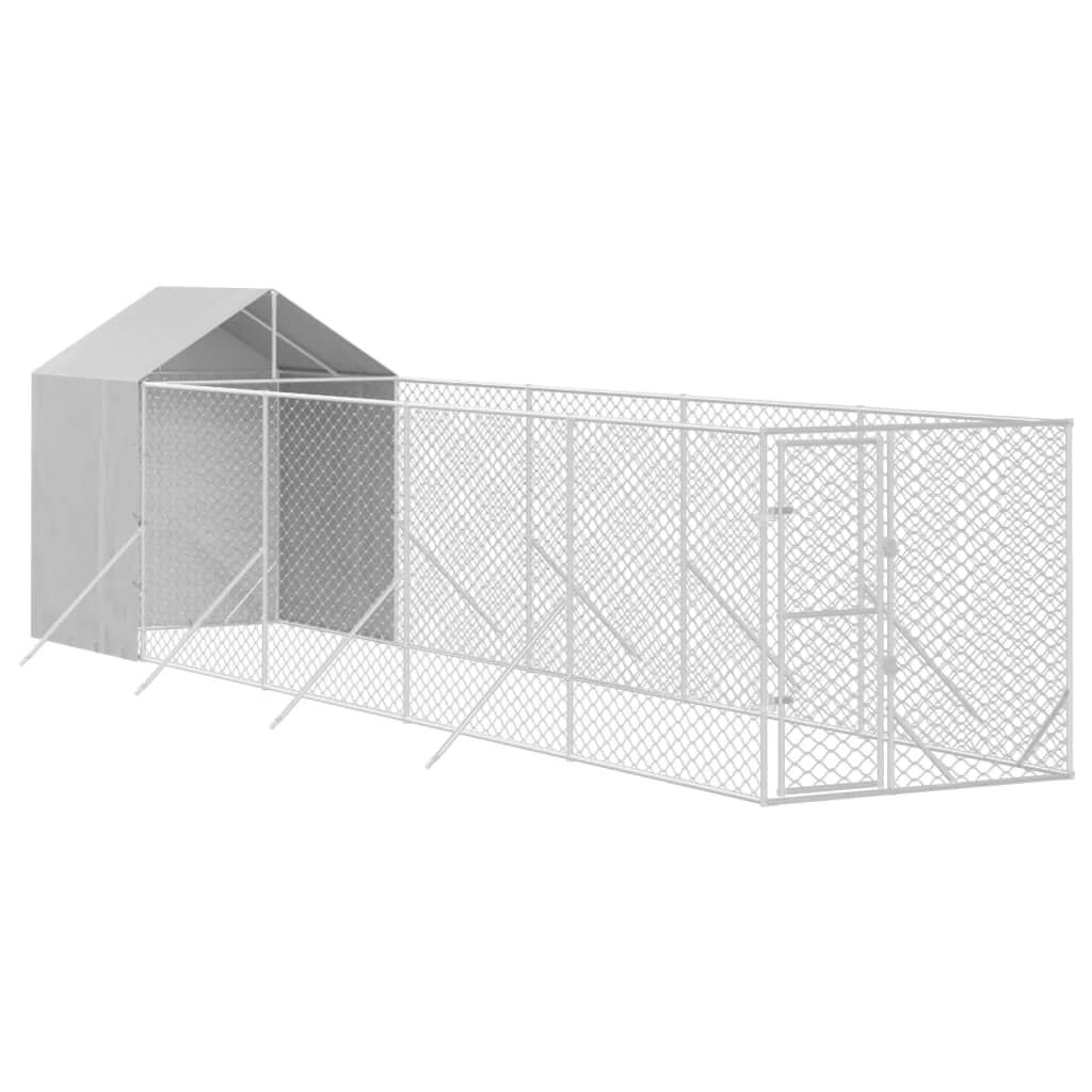 Chain link fence dog kennel cheap with roof