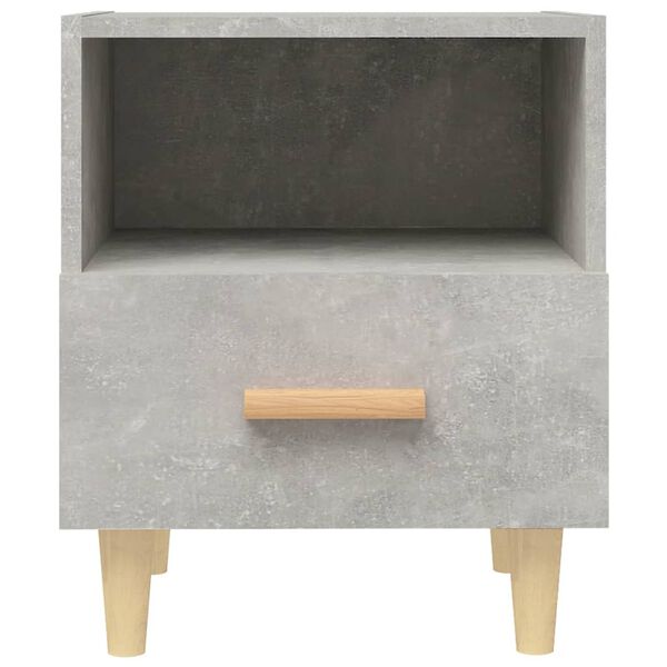 vidaXL Bedside Cabinets 2 pcs Concrete Grey 40x35x47 cm