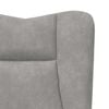 vidaXL Armchair Light Grey 63 x 67 x 94 cm Velvet