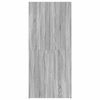 vidaXL Shoe Cabinet with Shelf Grey 80 x 35.5 x 180 cm Engineered wood