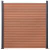 vidaXL Fence Panel Set Brown 872x186 cm WPC