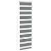 vidaXL Zebra Blind Dark Grey 40x100 cm Fabric Width 35.9 cm Polyester
