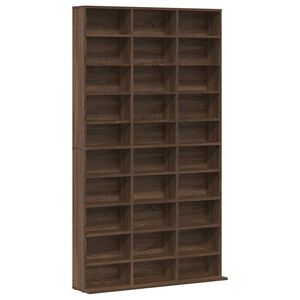 vidaXL CD Cabinet Brown Oak 102x23x177.5 cm Engineered Wood