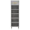 vidaXL Shoe Cabinet Concrete Grey 30x35x105 cm Engineered Wood