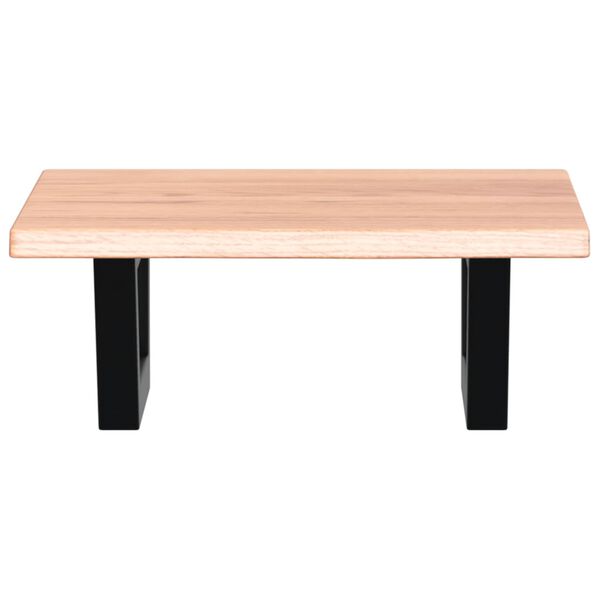 vidaXL Basin Shelf Wall Mounted Steel and Solid Wood Oak