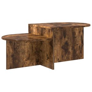 vidaXL Coffee Table Smoked Oak 100 x 50 x 40 cm Engineered Wood