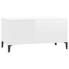vidaXL Coffee Table High Gloss White 90x44.5x45 cm Engineered Wood
