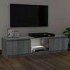 vidaXL TV Cabinet with LED Lights Grey Sonoma 120x30x36 cm