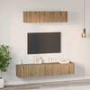 vidaXL TV Cabinet Set Wall-mounted 4 pcs Artisan Oak Engineered Wood