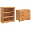 vidaXL Storage Furniture Set with Drawer Brown Engineered wood