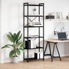 vidaXL Bookshelf Black Oak 60 x 30 x 190 cm Engineered Wood
