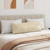 vidaXL Sofa Pillows 2 pcs Cream 120 x 40 cm Fabric