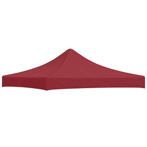 vidaXL Party Tent Roof 3x3 m Burgundy 270 g/m&sup2;