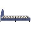 vidaXL Children's Bed Frame with Headboard Police Blue 80 x 200 cm
