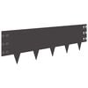 vidaXL Lawn Edging 20 pcs 100 x 30 cm Steel Black