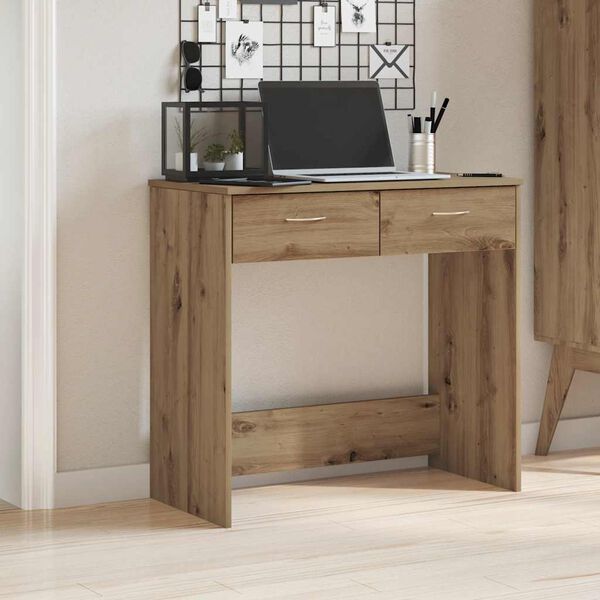 vidaXL Desk Artisian Oak 80x40x75 cm Engineered Wood