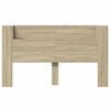 vidaXL Headboard Cabinet with LED Sonoma 180 x 16.5 x 103.5 cm
