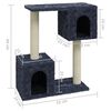 vidaXL Cat Tree with Sisal Scratching Posts Dark Grey 60 cm
