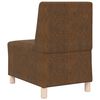 vidaXL Modular Sofa Unit Armless Brown 55 x 74 x 82 cm