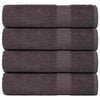 vidaXL Bath Towels "FROGN" 4 pcs Anthracite 100x150 cm 360 gsm