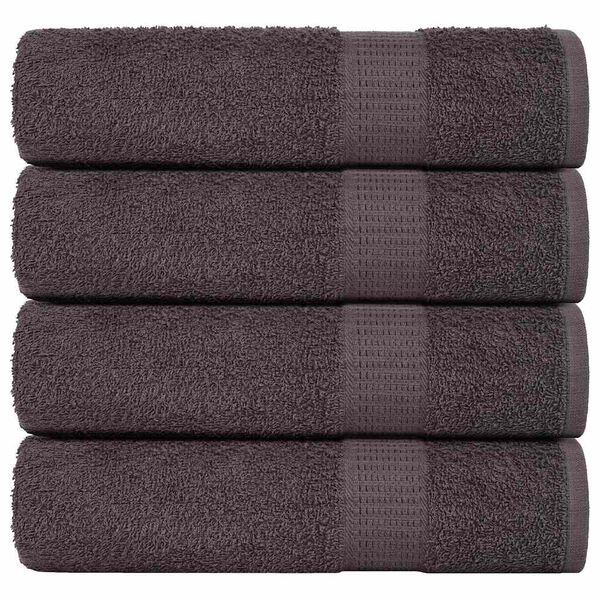 vidaXL Bath Towels "FROGN" 4 pcs Anthracite 100x150 cm 360 gsm