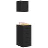 vidaXL Garage Cabinets 2 pcs Black Engineered Wood