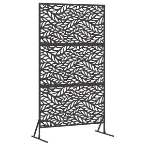 vidaXL Privacy Screen Black 100 x 50 x 180 cm Steel