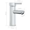 vidaXL Built-in Basin with Faucet 61x39x18 cm Ceramic White