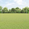 vidaXL Fence with Post Silver 1.2 x 25 m Steel