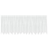 vidaXL Lace Curtain with Curtains Floral White 100 x 400 cm Polyester