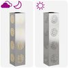 vidaXL Solar LED Pathway Light 2 pcs Silver Stainless Steel