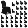vidaXL Chair Cover | Set of 30 | Black | 90% Polyester, 10% Elastane | Universal