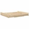 vidaXL Storage Bed Frame Sonoma Oak 180 x 200 cm Engineered Wood
