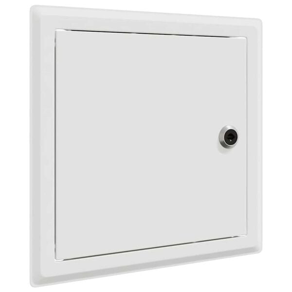 vidaXL Access Panel 2 pcs White 20 x 20 cm Steel
