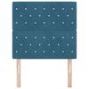 vidaXL Headboard with Headboard Dark Blue 100 cm Faux Leather