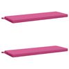 vidaXL Bench Cushions SOEST 2 pcs 100% Polyester Pink 100 x 40 x 5 cm