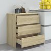 vidaXL Sideboard Sonoma Oak 70x41x75 cm Engineered Wood