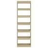vidaXL Book Cabinet/Room Divider Sonoma Oak 60x30x198 cm