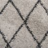 vidaXL Shaggy Rug PAMPLONA High Pile Modern Beige and Anthracite 200x200 cm