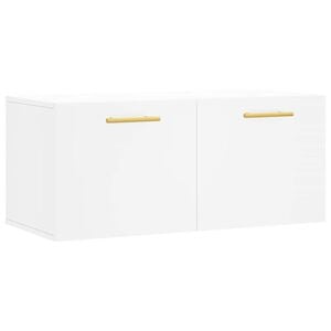 vidaXL Wall Cabinet White 80x36.5x35 cm Engineered Wood