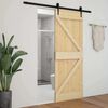 vidaXL Door NARVIK Natural 90 x 210 cm Solid Pine Wood