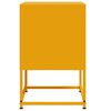 vidaXL Bedside Cabinets 2 pcs Mustard Yellow 36x39x60.5 cm Steel