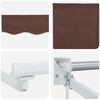 vidaXL Manual Retractable Awning with LEDs Brown 3 x 2.5 m