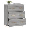 vidaXL Sideboard Grey Sonoma 69.5x34x90 cm Engineered Wood