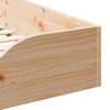 vidaXL Bed Frame Brown 90 x 190 cm Solid Pine Wood