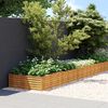 vidaXL Garden Raised Bed 1150x100x36 cm Corten Steel