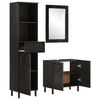 vidaXL 3 Piece Bathroom Cabinet Set Solid Wood Mango